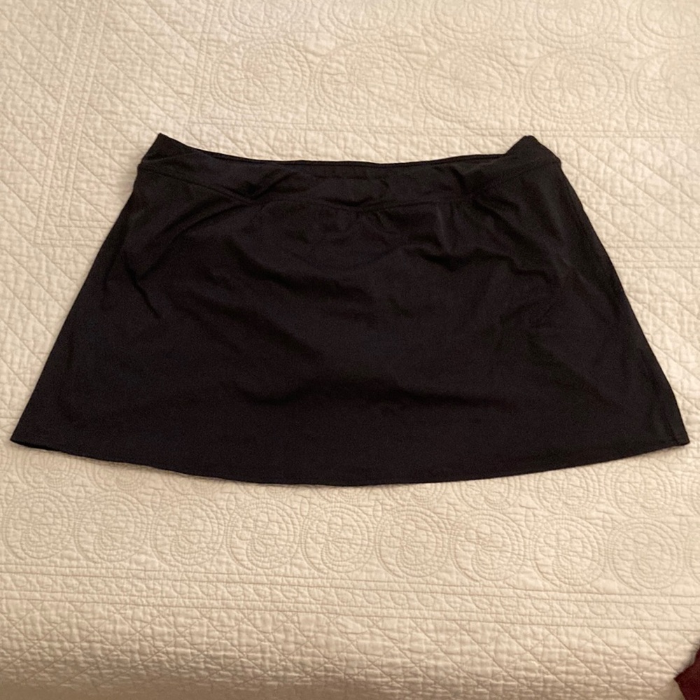LANDS END Swim Skirt, black sz 18